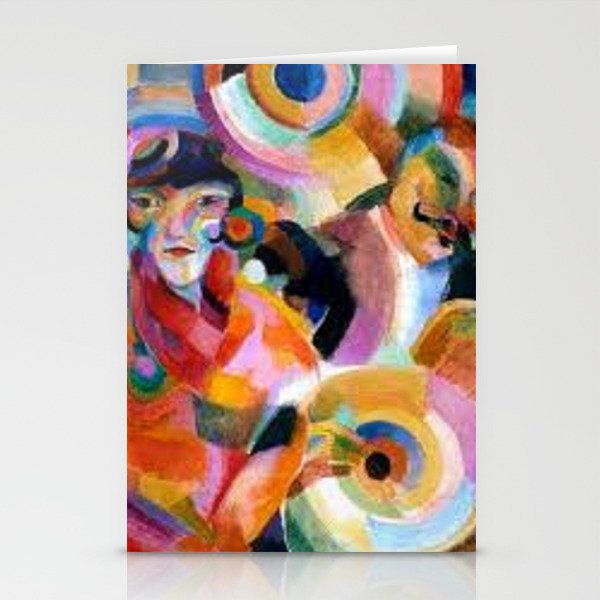 Flamenco singer by Sonia Delaunay Stationery Cards
