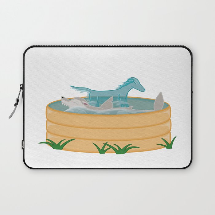 Puppy Pool Party Laptop Sleeve
