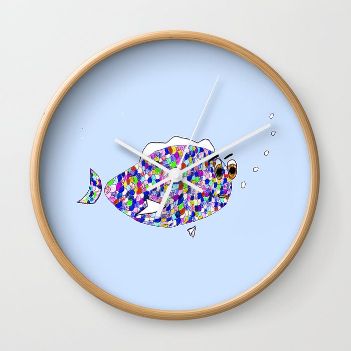 Sebastian Glitterfins Wall Clock