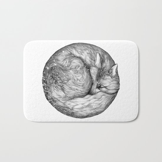 The Infinite Fox Bath Mat
