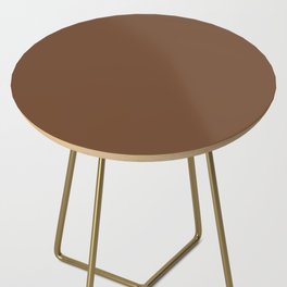 FAWN BROWN COLOR. Dark solid color Side Table