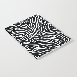 Black and White Abstract Zebra skin pattern. Digital Illustration Background Notebook