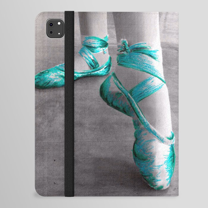 Ballet Shoe Blue iPad Folio Case