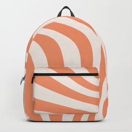 Retro Liquid Swirl Orange Backpack