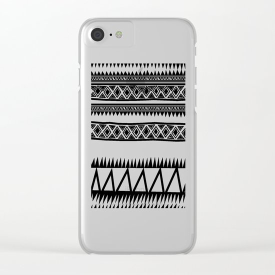 MALOU ZEBRA Clear iPhone Case