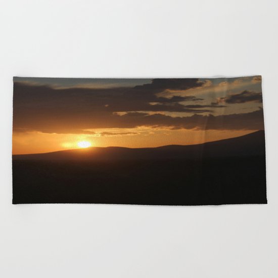 Smith Rock Sunrise Beach Towel