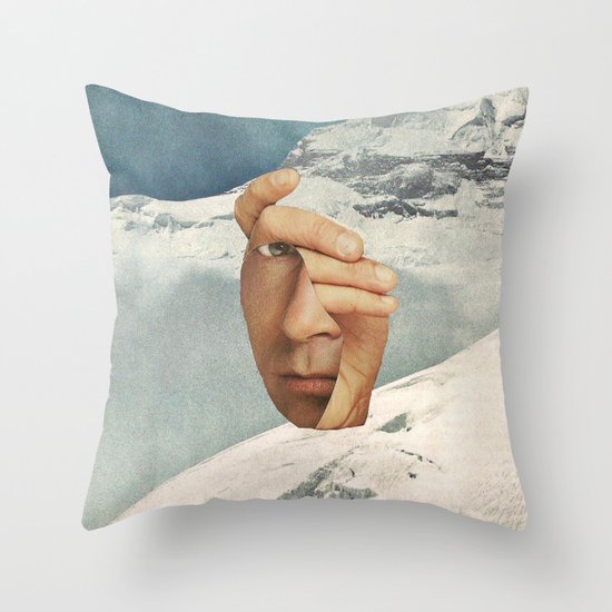 Muh Anne Inn Tha Mount Tan Throw Pillow