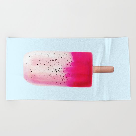 Dragon Fruit Popsicle Beach Towel