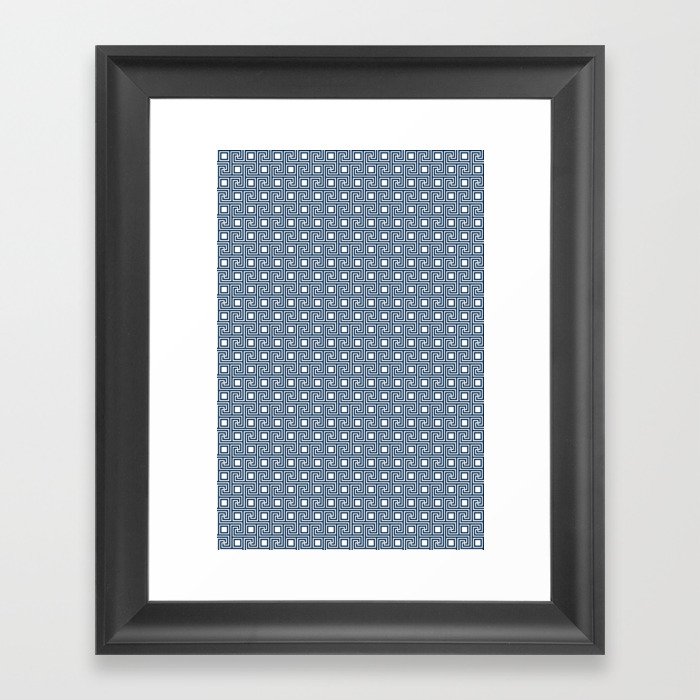 Greek Key Pattern 3 Framed Art Print