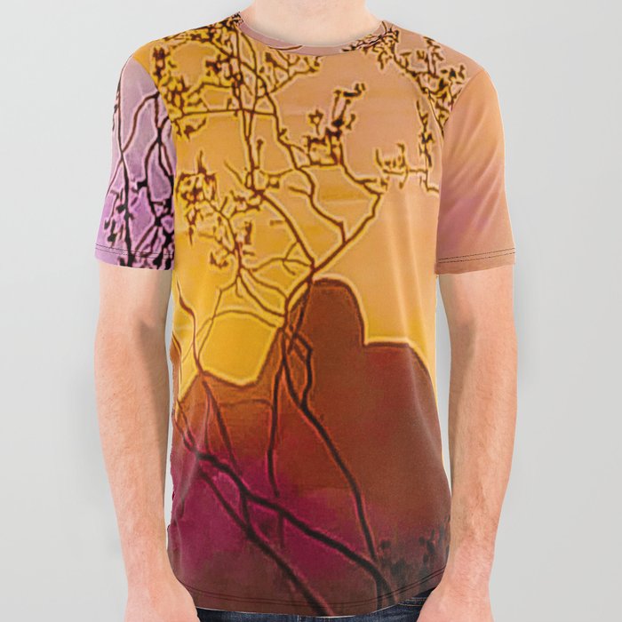 Joshua Tree Curtain of Shrubbery All Over Graphic Tee