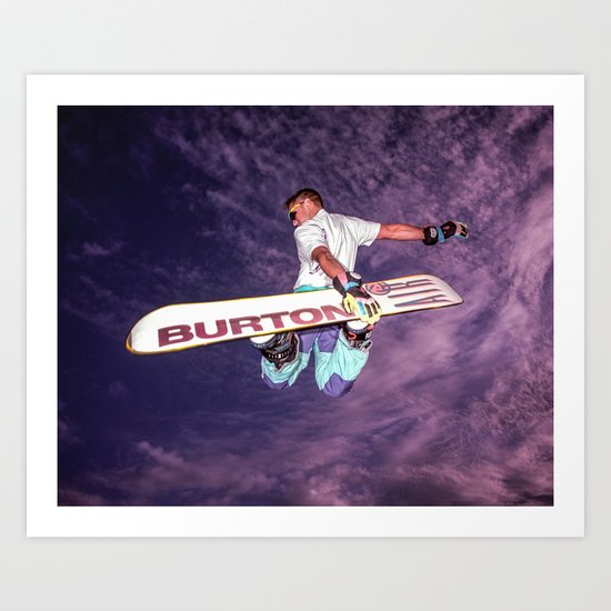 Snowboarding #2 Art Print