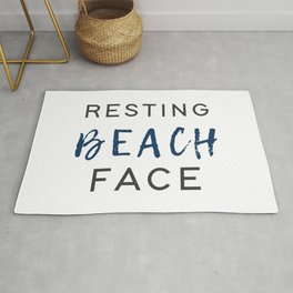 Resting Beach Face Rug | Restingbeach, Beachlifestyle, Beachbum, Illustration, Restingbeachface, Vector, Other, Saltlife, Typography, Digital 
