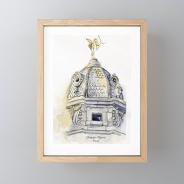 Champs Elysees Paris Framed Mini Art Print