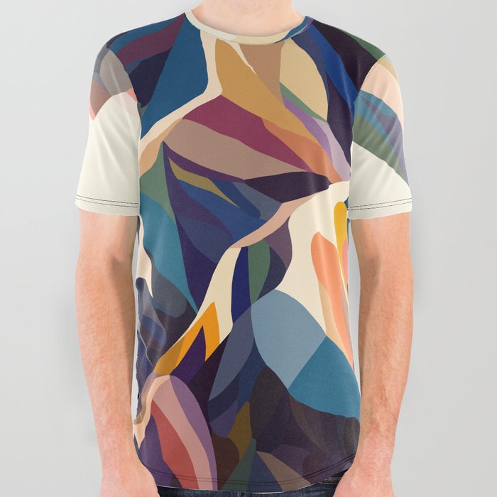 Mountains original All Over Graphic Tee