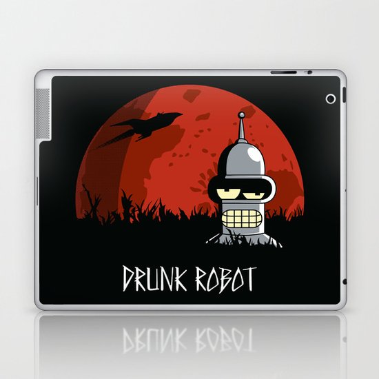 Drunk Robot Laptop & iPad Skin
