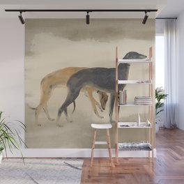 Two Sighthounds Wall Mural