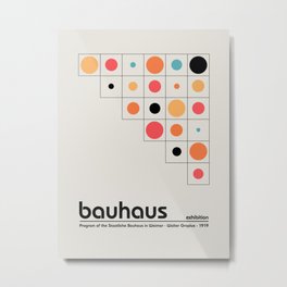 Bauhaus Program of the Staatliche Bauhaus in Weimar - Walter Gropius - 1919 Metal Print | Bauhaus, Sept, Bauhausdesign, Bauhausart, Graphicdesign, Moderistische, Architekturschule, Ausstellung, Bauhausdeco, 1923 