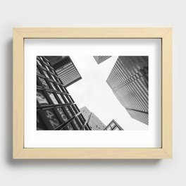 City of Numbers Recessed Framed Print