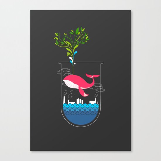 Nature Whale Canvas Print