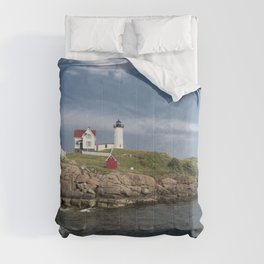 Nubble Lighthouse in Summer Comforter