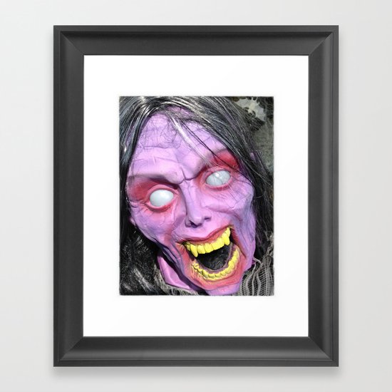 Scary Lady Framed Art Print