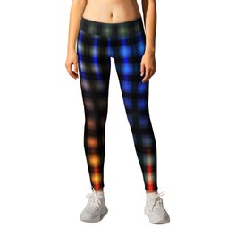 Colourful glowing lights Leggings | Decoration, Backdrop, Decorative, Background, Glow, Glowing, Blocks, Rowsoflights, Grid, Red 