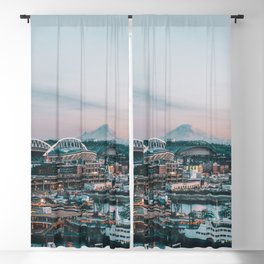 Seattle & Mount Rainier Blackout Curtain