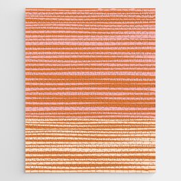 Natural Stripes Modern Minimalist Colour Block Pattern Orange Pink Cream Jigsaw Puzzle