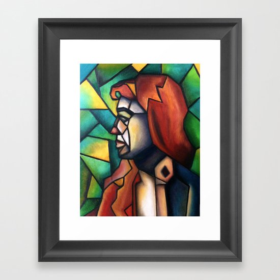 Stained Glass Framed Art Print