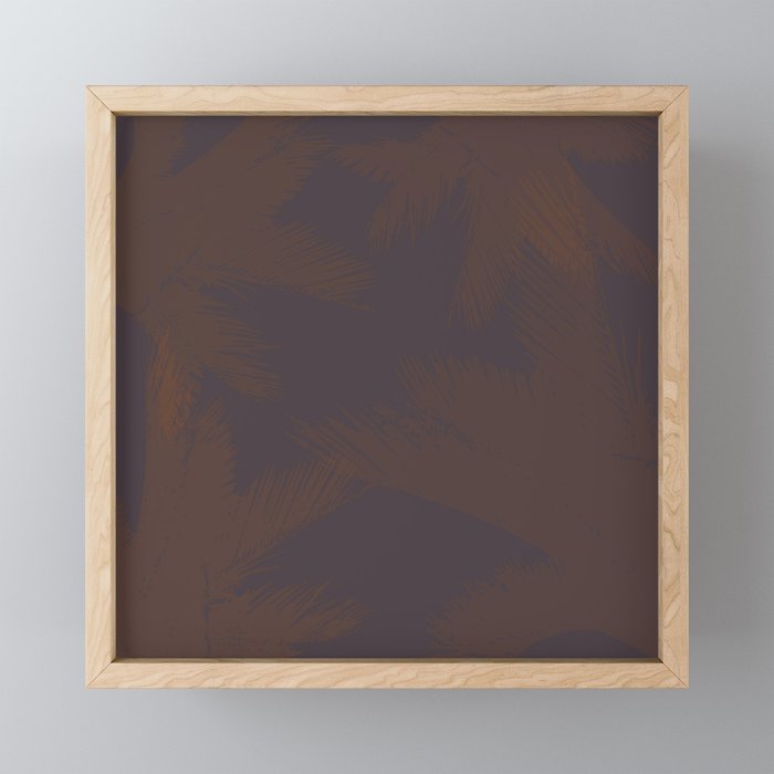Palms texture Framed Mini Art Print