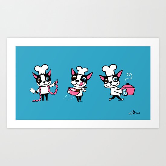 Cooking With Boogie Art Print