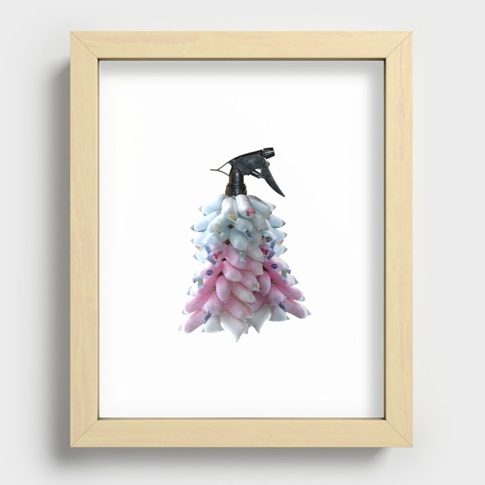 Cotton sprary Recessed Framed Print