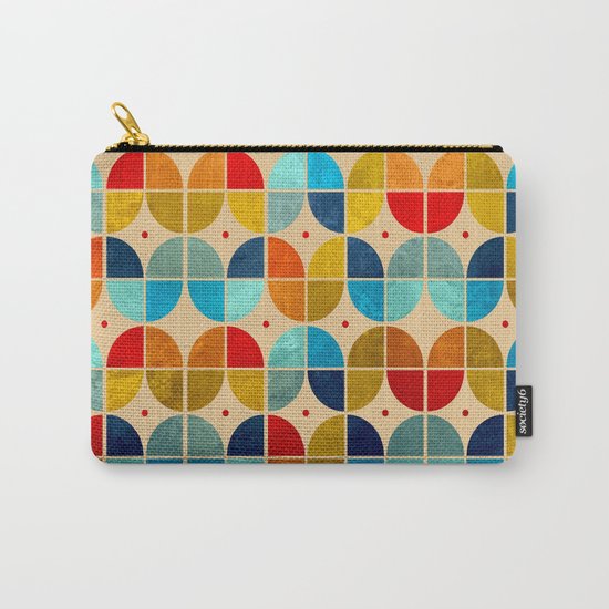 Happy tulips grunge Carry-All Pouch