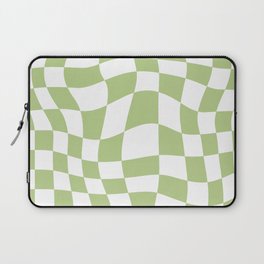 Pastel Green Checker Laptop Sleeve