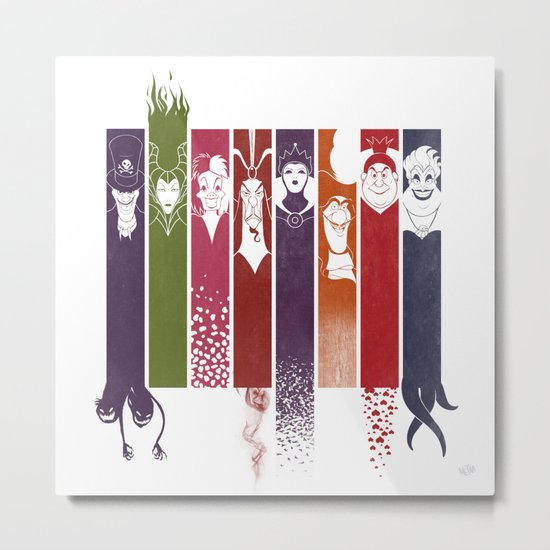 Disney Villains Metal Print