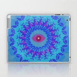 Mandela Eye Blue Print Psychedelic kaleidoscope effect Laptop Skin