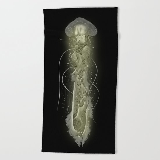 Glowing Jellyfish Beach Towel