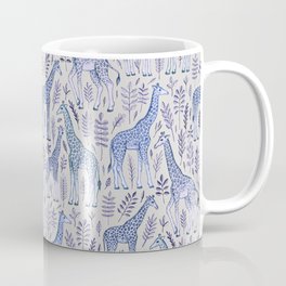 Blue Giraffe Pattern Mug