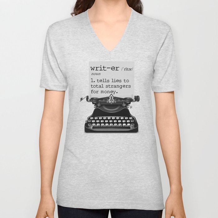 Writer Defined V Neck T Shirt