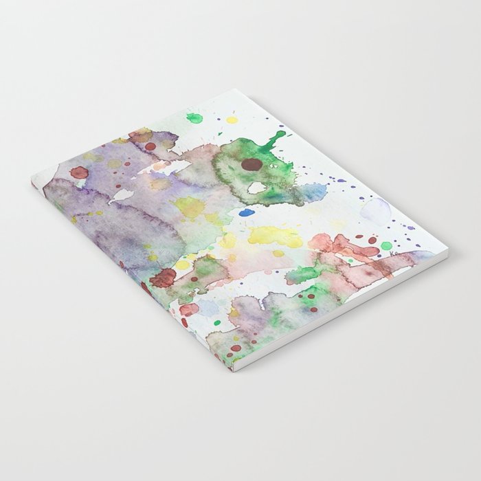 Abstract bright splashes Notebook