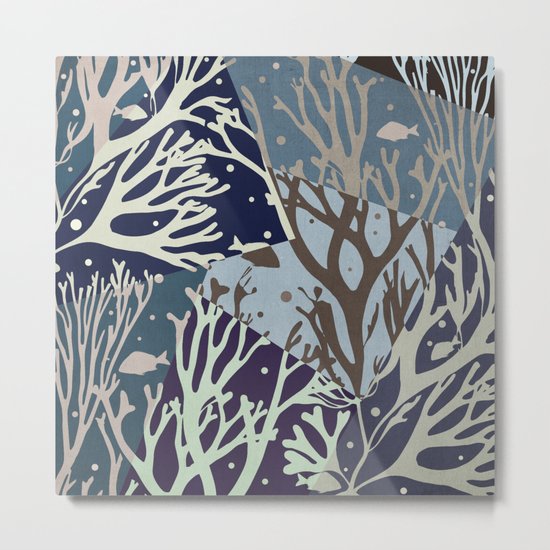 Under the Sea - Abstract Metal Print