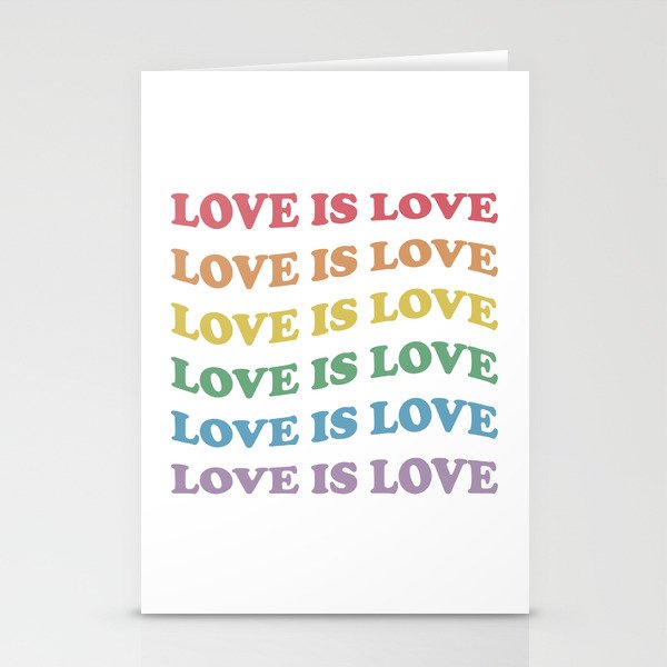 Love is love Stationery Cards