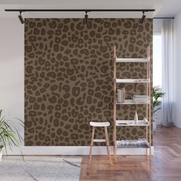 Leopard Print Abstractions – Brown Wall Mural