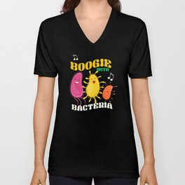 Boogie With Bacteria Microbiology V Neck T Shirt
