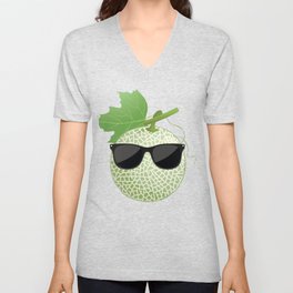 Cantaloupe Melon Sunglasses V Neck T Shirt