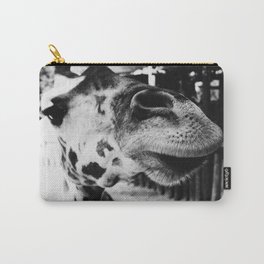 Black And White Giraffe Nose Carry-All Pouch