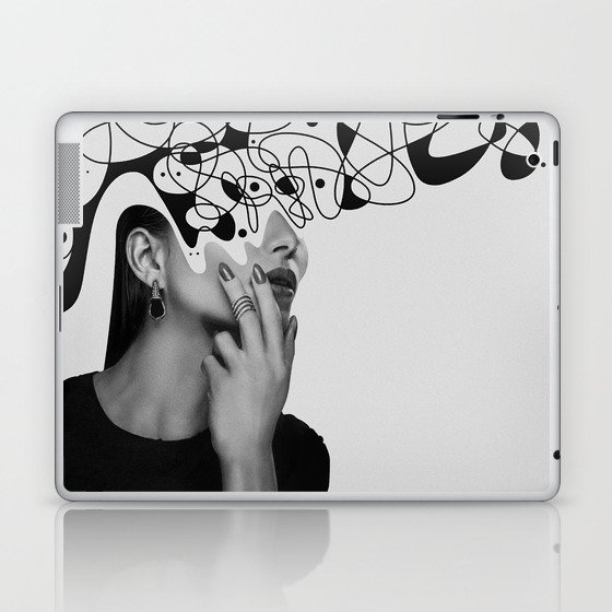 Abstraction - version 6. BW Laptop & iPad Skin