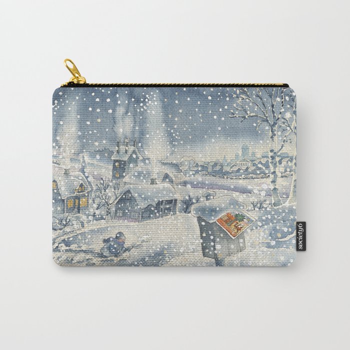 A Snowy Scene Carry-All Pouch