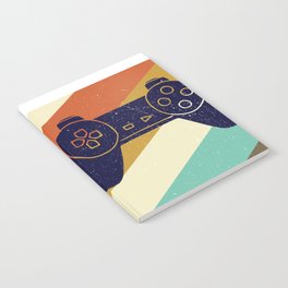 Retro Vintage Design With Controller Video Game Lover's Gift Notebook