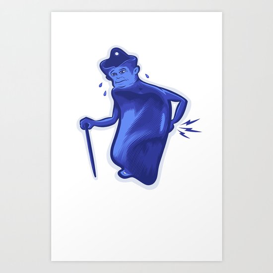 Sick hot water bottle Art Print